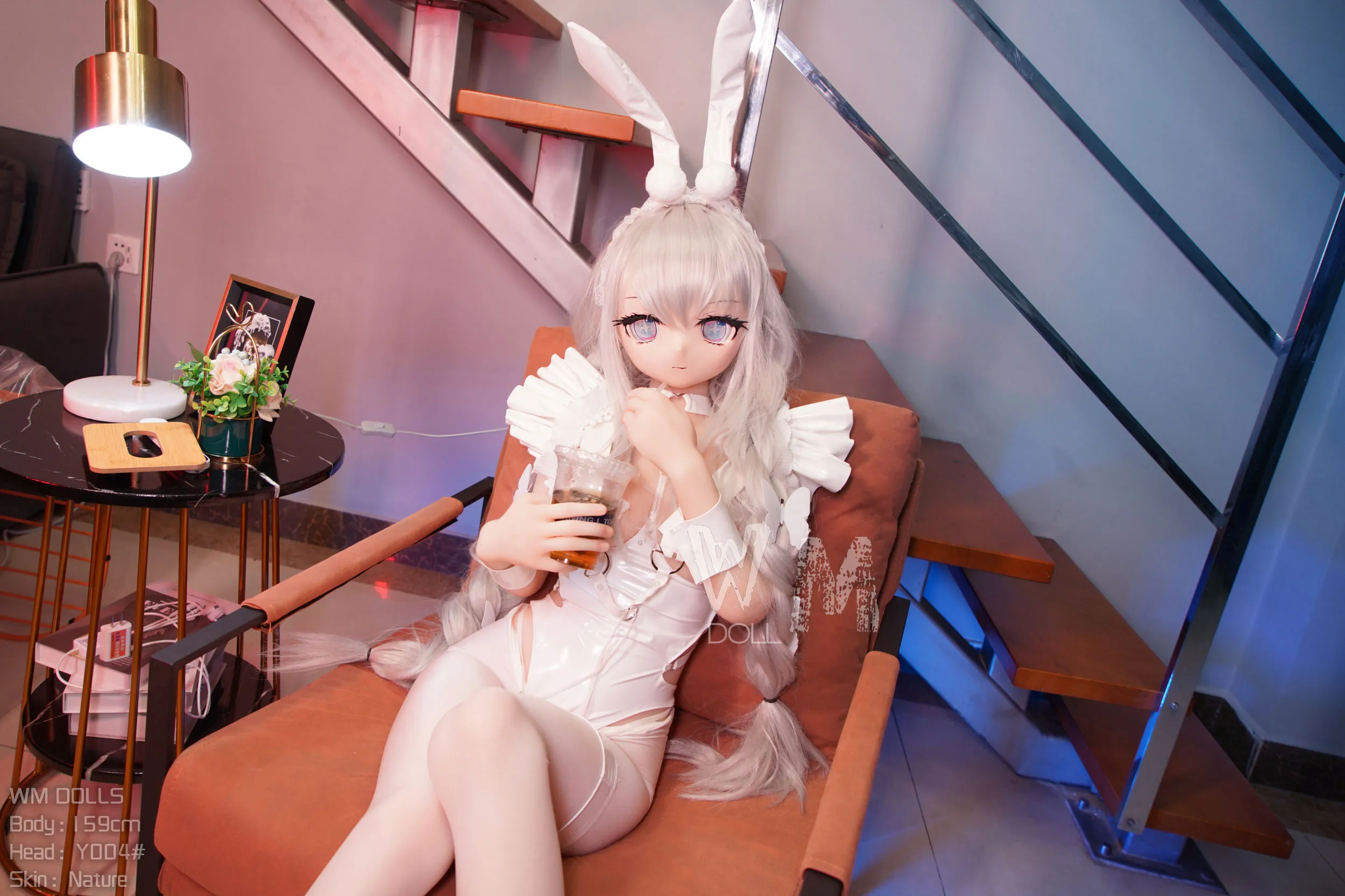 159cm (5ft3) คัพ H ตุ๊กตายางอนิเมะเสมือนจริง หัว PVC + ตัว S-TPE ตุ๊กตายาง หัว #Y004